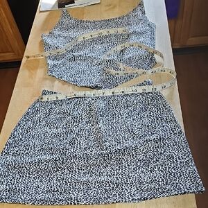 Black and White Mini Skirt Set for Cocktail Nights